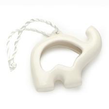 ELEFANTE PORCELLANA APP.BIANCA 8CM