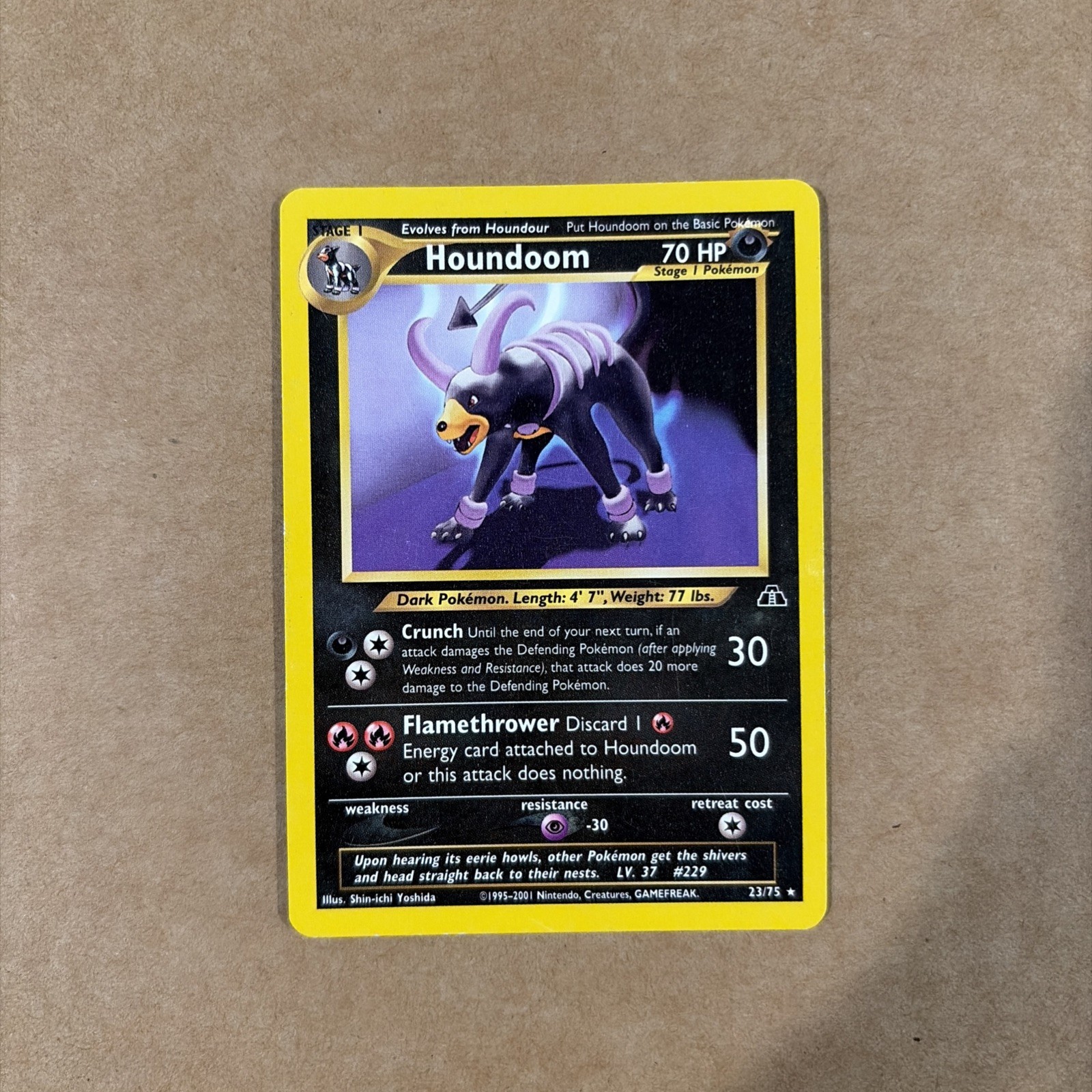 Houndoom 23/75 Neo Discovery NM Rare WOTC Pokémon TCG Vintage 2001