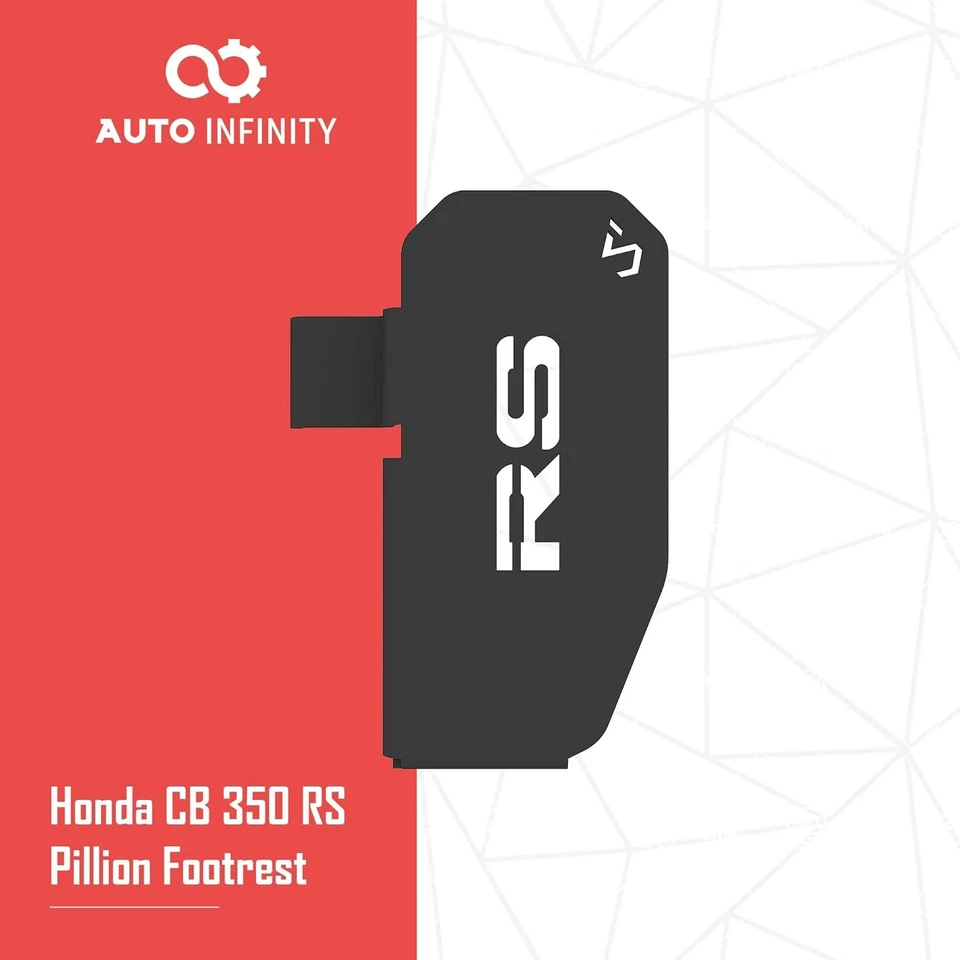 Heavy Duty LH Black Pillion Footrest Fit For Honda CB350-RS Foto 2 de 4