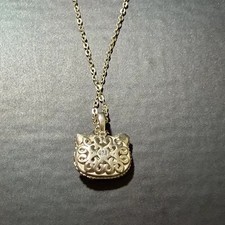 925 Silver Bear Pendant Necklace - Cute  Sparkling