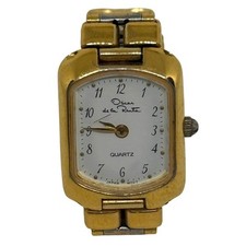 Oscar de la Renta Gold Tone Quartz Watch Women’s Two-Tone Link Band Hong Kong
