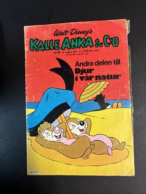 Walt Disney s Kalle Anka & C:O #33   Donald Duck Finland 1974 VG Chip & Dale