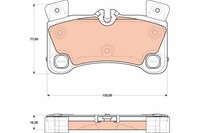 Bremsbelagsatz FÜR Audi Q7 (4LB), Audi Q7 VAN (4LB) - TRW GDB1775