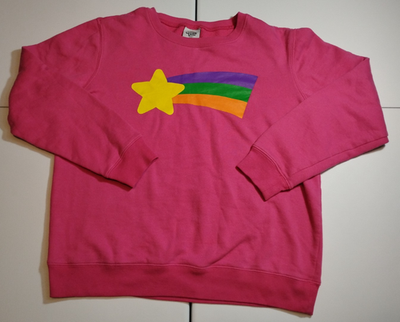 #ad #ad Disney Gravity Falls Medium Mabel Shooting Star Hot Pink Sweatshirt Pullover $25.49