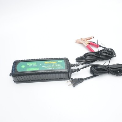 Mroinge MBC020, 6V/12V 5.5A Smart Car Motorcycle Battery Charger Maintainer