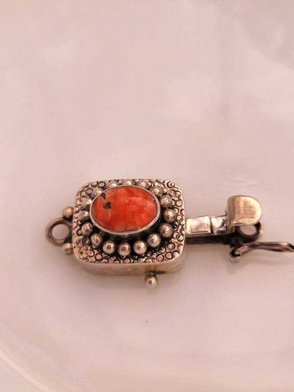 Sterling & Gemstone Bracelet Clasps – Jewelry Making Coral