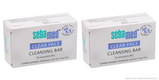 2 x SebaMed Clear Face Cleansing Bar Soap 100 gm ph 5,5 - für zu Akne...