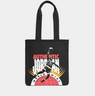 Nike Air Jordan Worldwide Heavy-duty Canvas Cotton Tote Bag 16 x14 x3'' NWT Rare!