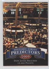2009 Upper Deck Historic Firsts Predictors Dow Jones Reaches 15000 Points 0l2