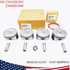NEW Engine Piston w/ Rings Kit For 13-19 Kia Sorento Optima Hyundai Sonata 2.4L