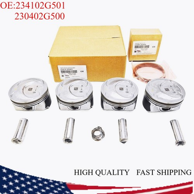 #ad NEW Engine Piston w Rings Kit For 13 19 Kia Sorento Optima Hyundai Sonata 2.4L $139.19