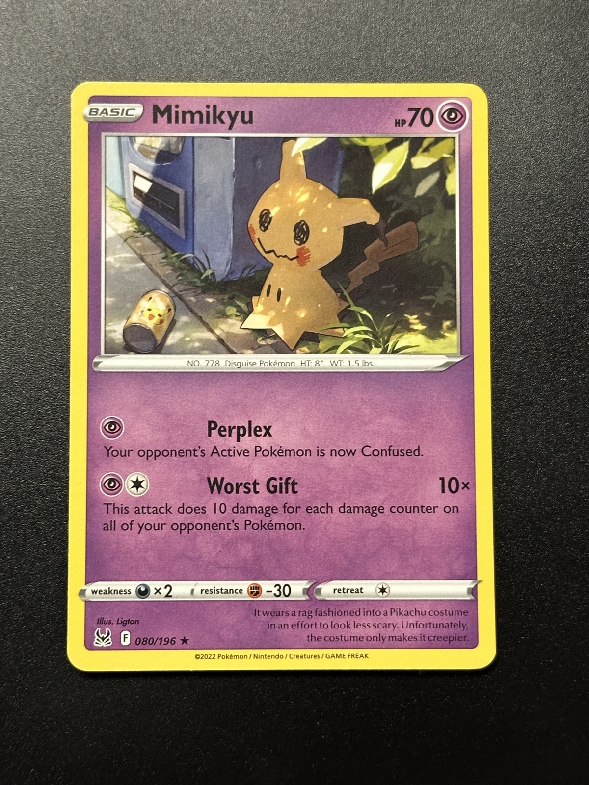 Mimikyu 080/196 - Rare - Swsh11: Lost Origin Regular
