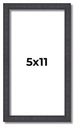 5x11 In Rustic Brown Real Wood Picture Frame Width 0.75 inches | Interior Frame