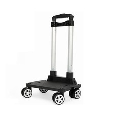 4 Wheel Folding Backpack Trolley Lightweight Travel Luggage Cart Portable