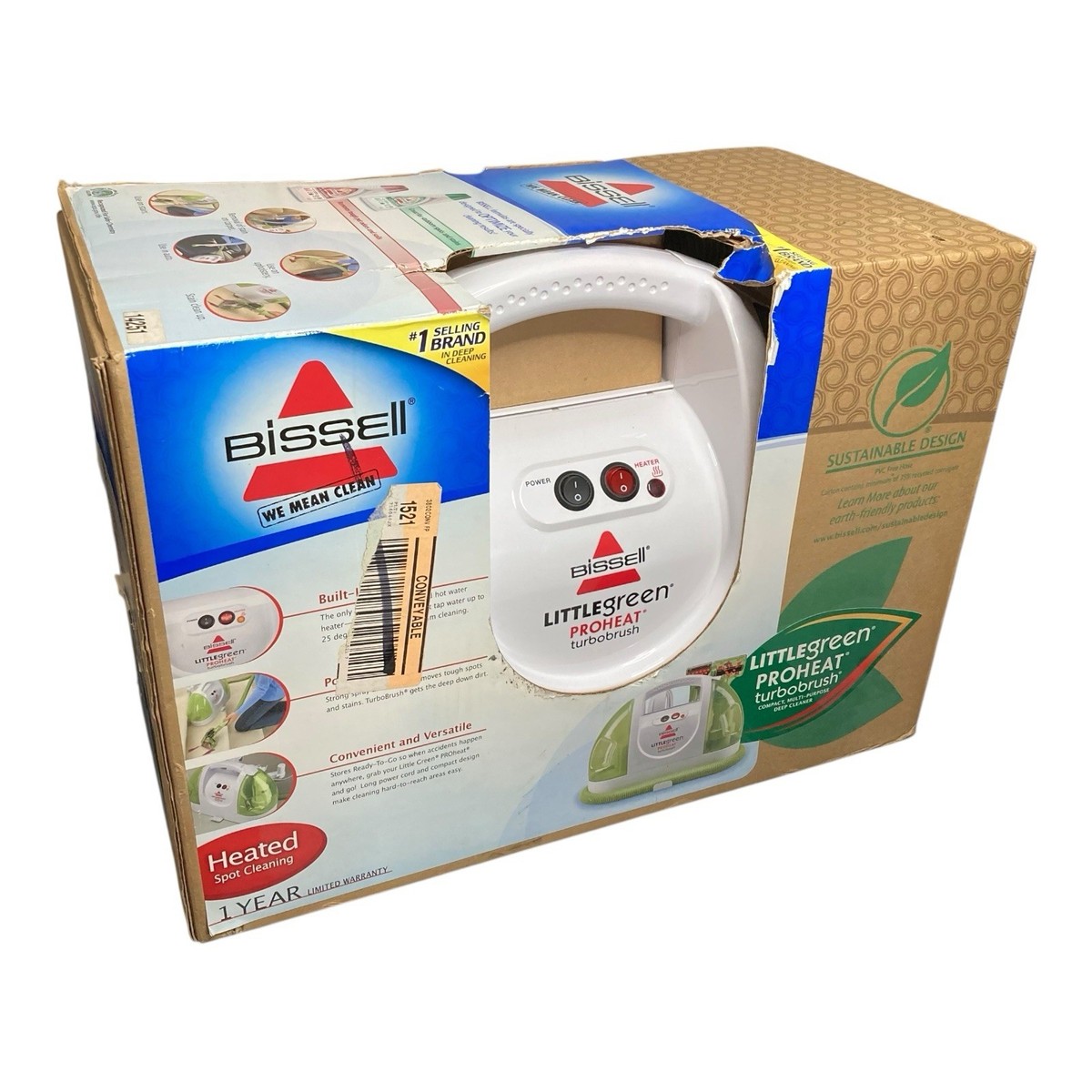 - -レザージャケット- Bissell Little Green Pro Heat Turbo Brush Carpet Pet