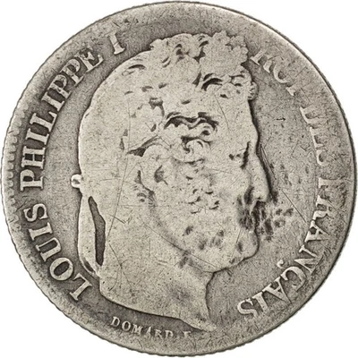 Monnaie, France, Louis-Philippe, Franc, 1846, Paris, B, Argent, KM:748.1 - Photo 1/2
