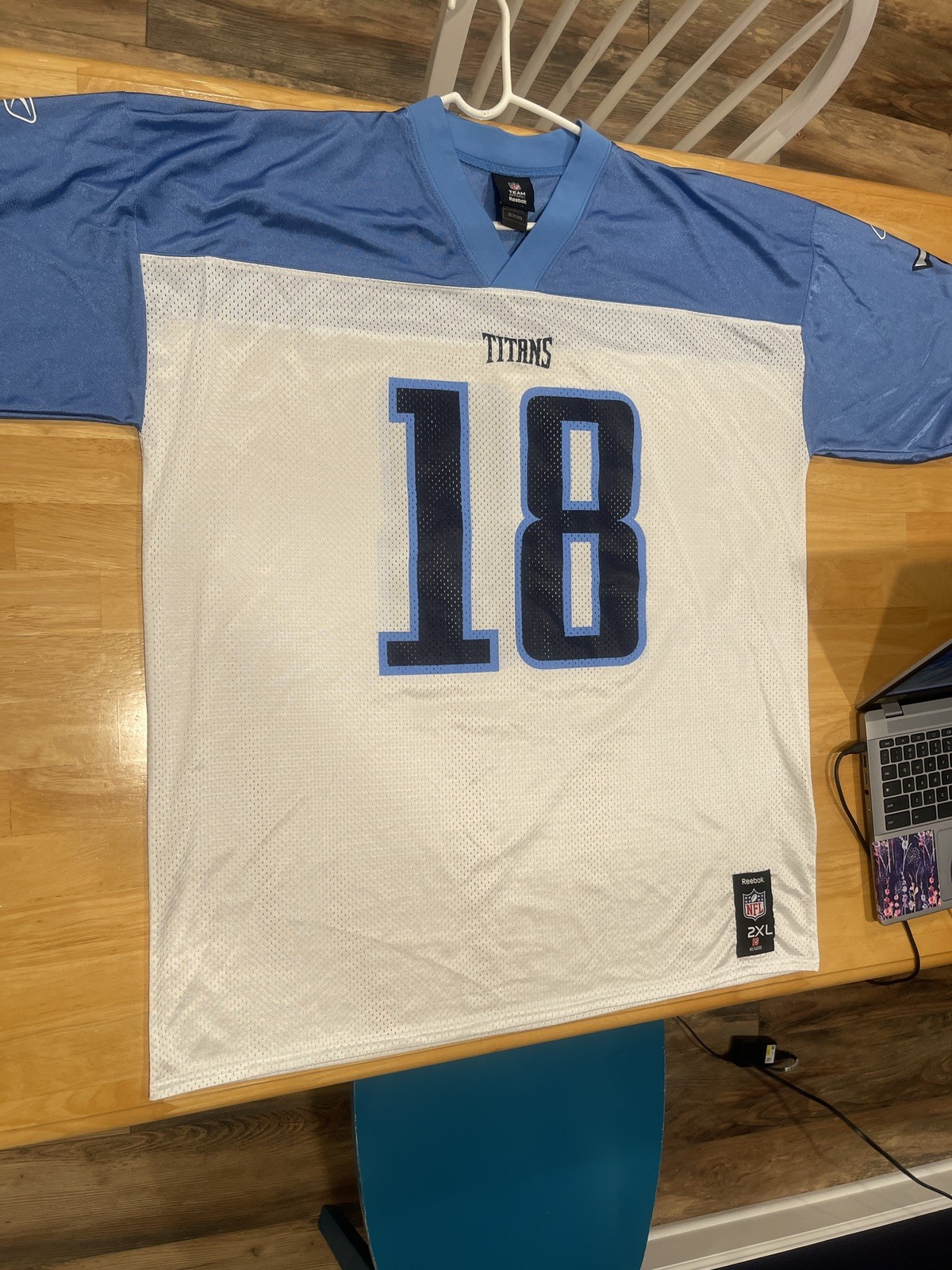 Kenny Britt Tennessee Titans #18 NFL Jersey - Men's 2XL EUC