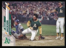 Reggie Jackson 2020 Topps #560 Legend Image Variation SP Short Print Athletics