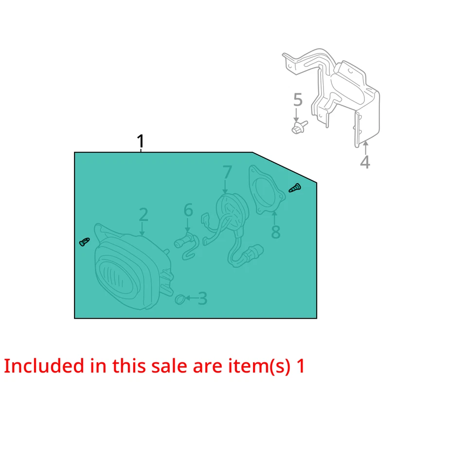 Оригинальная противотуманная фара для правостороннего пассажира Mitsubishi Eclipse 2000-2002 годов выпуска H3YXX - Изображение 3 из 4