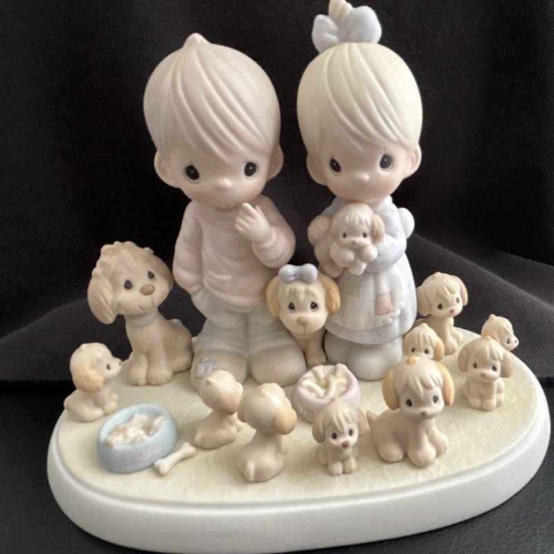 Precious Moments Tenfold Blessed Limited Edition Porcelain Figurine 1987 Signed