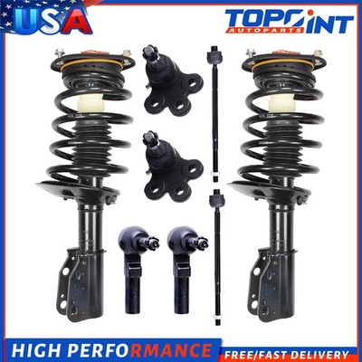 Front Struts For Lesabre Deville Bonneville Aurora w/ Tie Rod Ball Joint 8pc