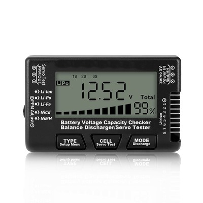 Spannung einzelner Zellen messen RC CellMeter8 Batteriekapazitätstester