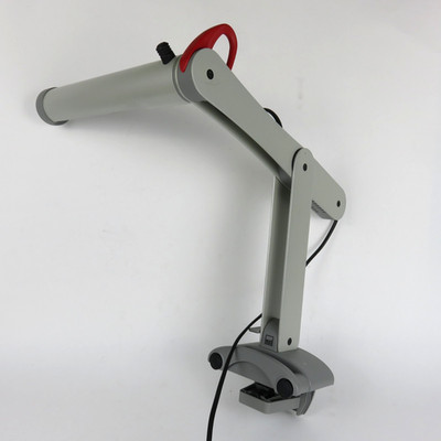 Vintage Mobilight table lamp by Moll Gray Flexible Rolling Tube Light
