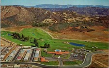 Golden Circle Valley Escondido California CA Aerial View Postcard