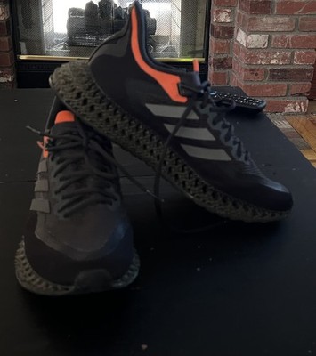 Adidas 4DFD 2 Carbon Impact Black  Orange Men's Running Shoes Size 11