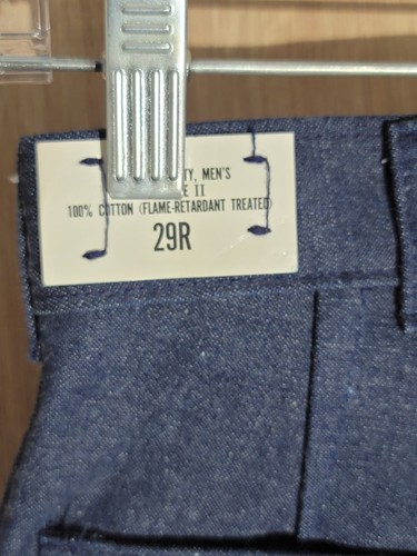 Pantalones utilitarios vintage Seafer US Navy Denim tipo II FR Bell Bottom pantalones 29R - Imagen 7 de 11