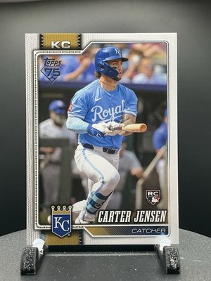 2026 Topps Series 2 Baseball #530 Carter Jensen, Kansas City Royals RC Rookie