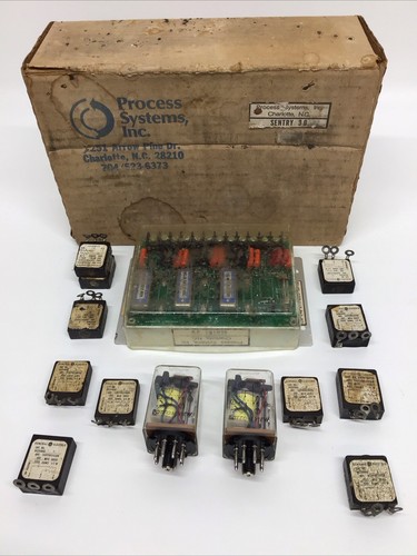 Electric Relay Lot GE Arc Suppression Sigma 8 Pin DPDT Process Systems Sentry 30 - Picture 1 of 7