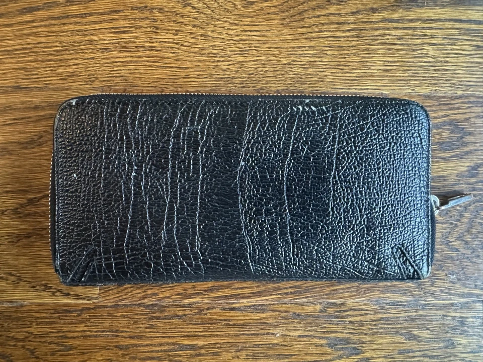 * CARTERA CONTINENTAL PARA MUJER RAG & BONE TARJETERO MONEDERO CHAROL NEGRO * Foto 4 de 4