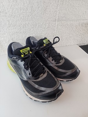 Brooks Mens Ghost 10 Black/Green Running Shoes (1102561D078), Size: 9M