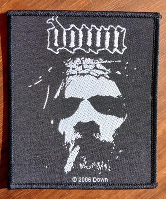DOWN LOGO FACE PHIL ANSELMO WOVEN PATCH Heavy Metal Official Merch Pantera Side