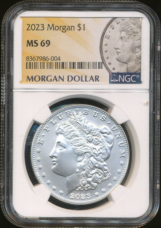 2023 Morgan NGC MS-69 Silver Dollar Coin Commemorative Edition BU+ .999 Fine Ag