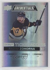2021 Upper Deck Credentials Debut Ticket Access /999 Tier 1 Radim Zohorna 1t86
