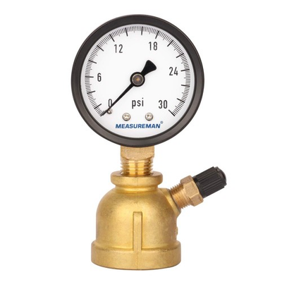 #ad 2quot; Steel Gas Pressure Test Gauge Assembly 3 4quot; FNPT Connection 0 30 psi kpa ... $15.03