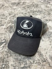 Kubota Hat K Products Adult Strapback Gray Baseball Trucker Cap Logo