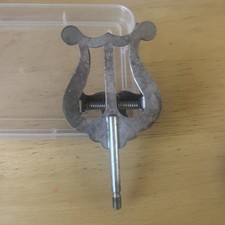 Antique Lyre Sheet Music Holder Clip  Metal Piano Music Page Clamp 4in