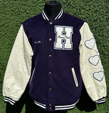 Human Made Varsity Jacket Wool Leather Sleeve Heart Patch Size XL Japan