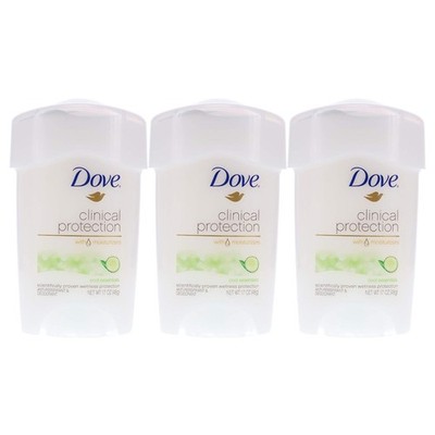 Dove Clinical Protection Anti-perspirant Deodorant 1.7 Fl Oz Pack of 3
