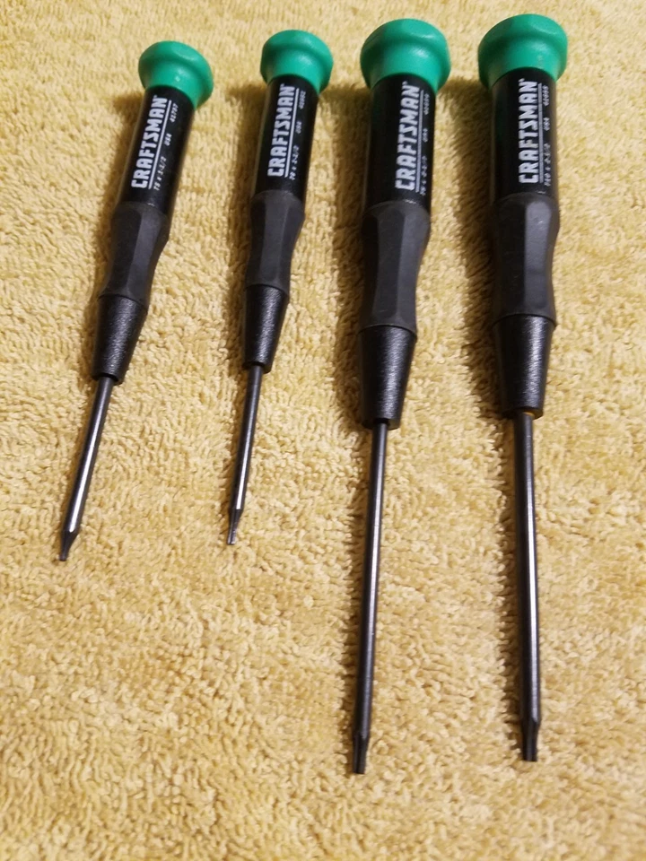 Lot Of 4 Craftsman Mini Torx Head Swivel Drivers T5, T6, T9. T10 Made in USA. - Image 3 of 4