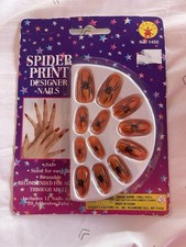 Spider Nails Ongles Nails Halloween Costume Accessory