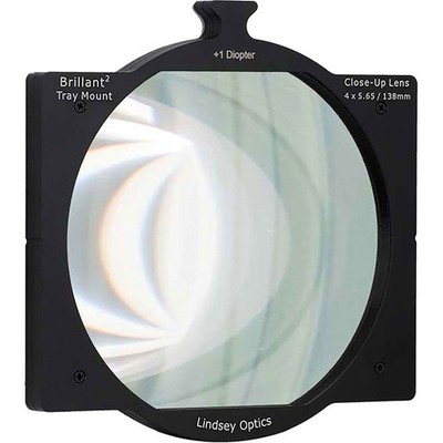 Lindsey Optics 4x5.65'' Brilliant2 Tray Mount +1 Diopter Close-Up Lens
