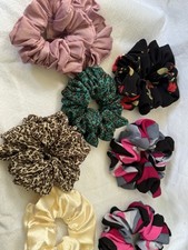 Women and Girls 1 Piece Leopard Print Lightweight Hair Scrunchies Mix Patterns