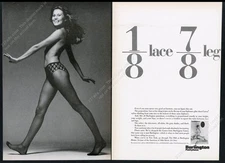 1970 Burlington Pantyhose sexy woman photo vintage print ad