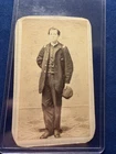 Civil War CDV Photo Young New York Officer In Uniform Carroll IDD