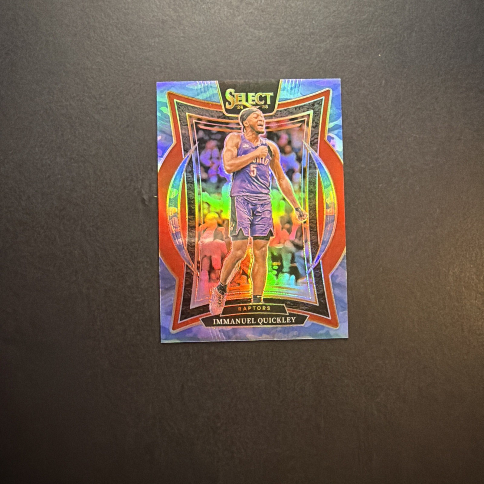 2024-25 Panini Select #41 Immanuel Quickley Blue Camo Prizm #/99