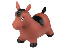 Lidl Playtive Kids Brown Black Animal Hopper Horse Ride On Toy include Hand pump
